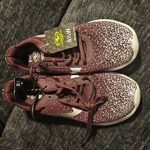 Athletic Works Women's Burgundy and White Sneakers